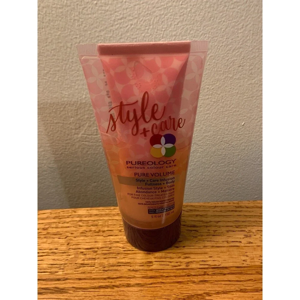 (2) PUREOLOGY Pure Volume Style + Care Infusion Fullness Body 5oz New Hair SET